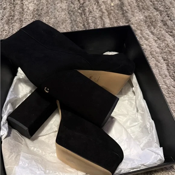 Elegant Black coach Women's Ankle Boots - Picture 2 of 7